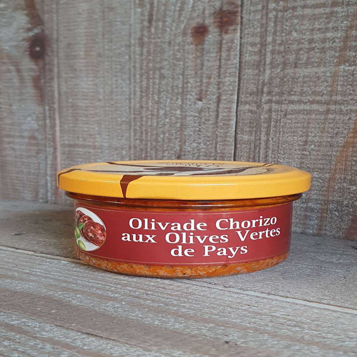 Olivade chorizo aux olives vertes de pays.